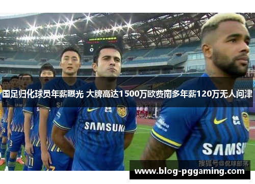 国足归化球员年薪曝光 大牌高达1500万欧费南多年薪120万无人问津